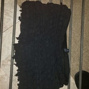 Black lace shorts obo